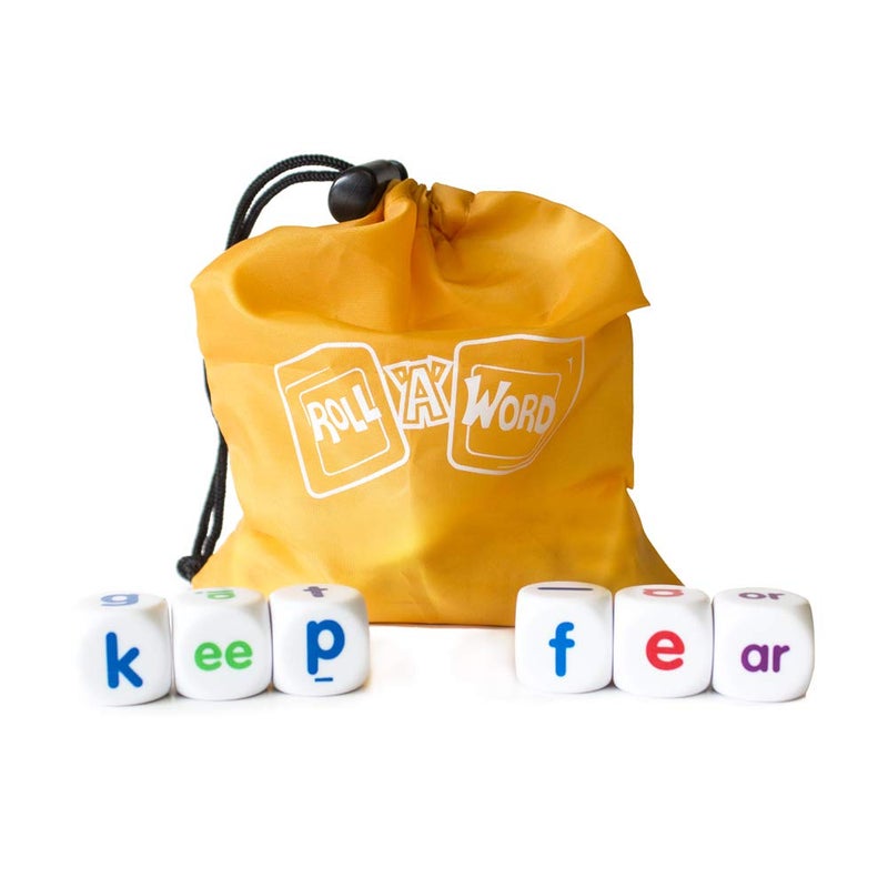 Junior Learning Roll a Word Develop Spelling and Word Formation Dice, Multi - Image 2
